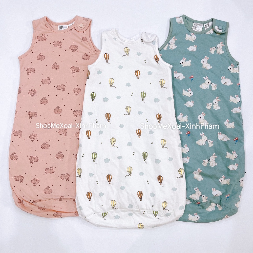 TÚI NGỦ HM size 6-12M CHO BÉ MẶC THU ĐÔNG KÉO KHÓA TIỆN LỢI HÀNG DƯ XỊN