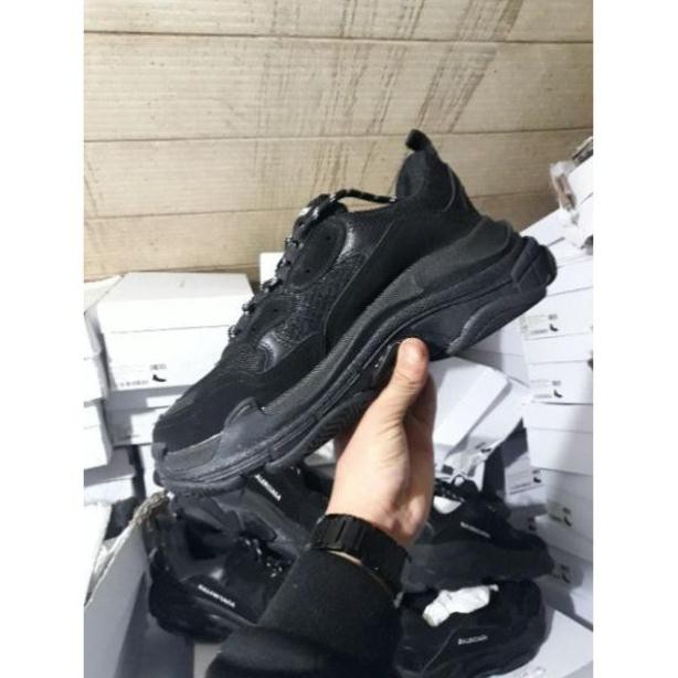 sale (Bản đẹp+full box) Ảnh thật giày balenciaga triple S, full black Chất Nhất 👟 Xịn Nhất 2020 . A12 ✔ - dọ kho ' ¹ /