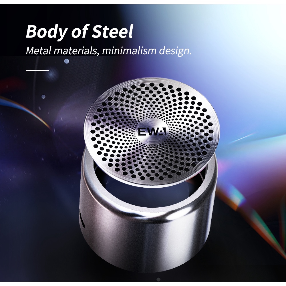 Loa Bluetooth EWA A106 Pro Mini Chống Thấm Nước IPX7 Tiện Dụng Mang Theo Du Lịch