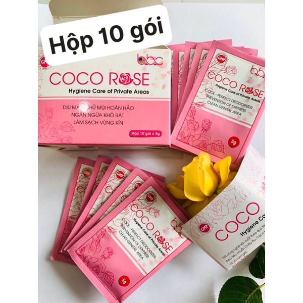 Bột phụ khoa COCO ROSE se khít sạch viêm làm hồng vùng kín