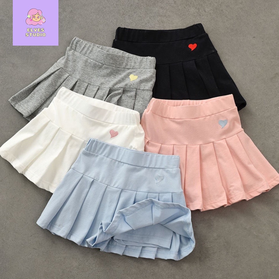 Chân Váy Xếp Li 100% Cotton Cho Bé Gái