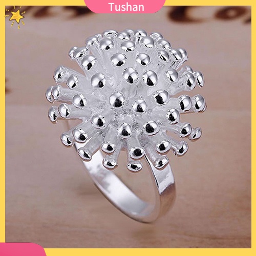 Nhẫn mạ bạc hình hoa sen xinh xắn độc đáo