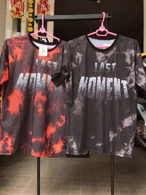 ✅Áo thun unisex loang màu LAST MOMENT kèm ảnh thật✅