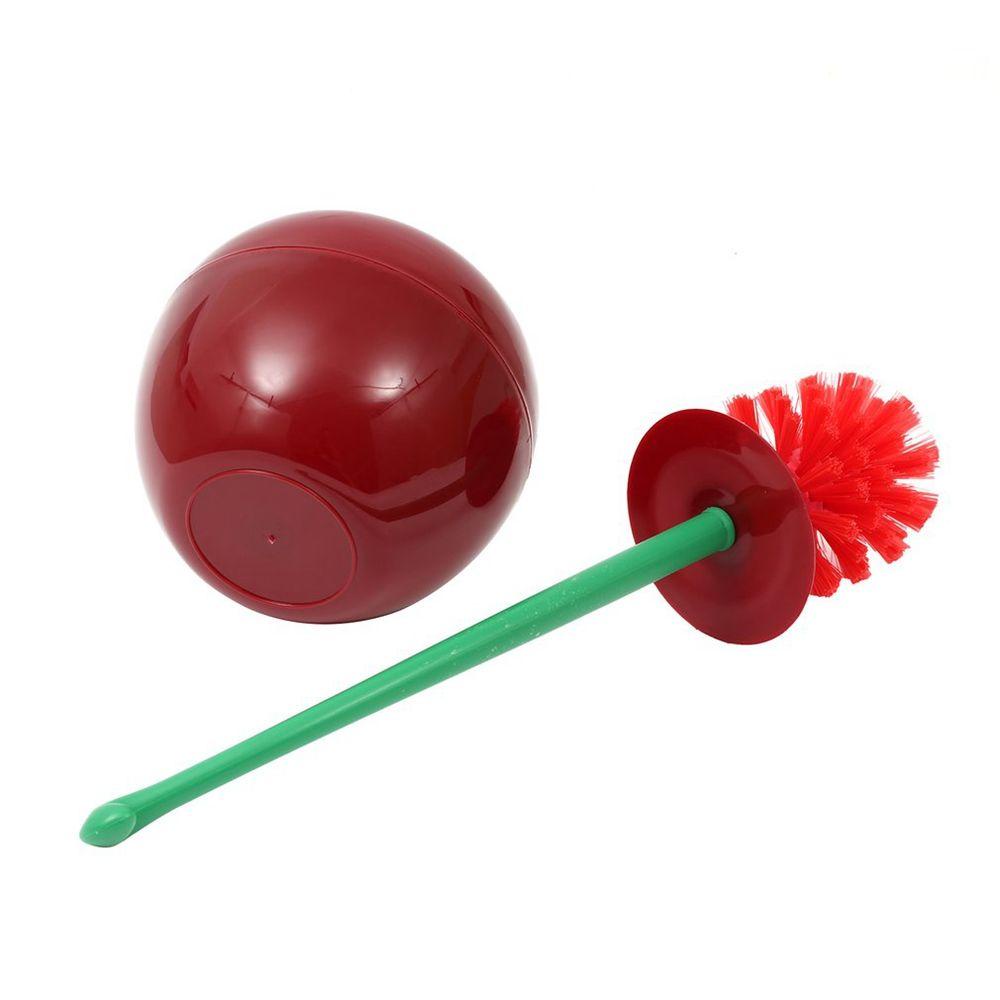 Bàn Chải Vệ Sinh Toilet Có Tay Cầm Cong Không Mùi Dễ Làm Sạch Thiết Kế Hình Quả Cherry