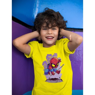 Áo Thun Bé Trai - Marvel ChiBi - Spider Man Cao Cấp