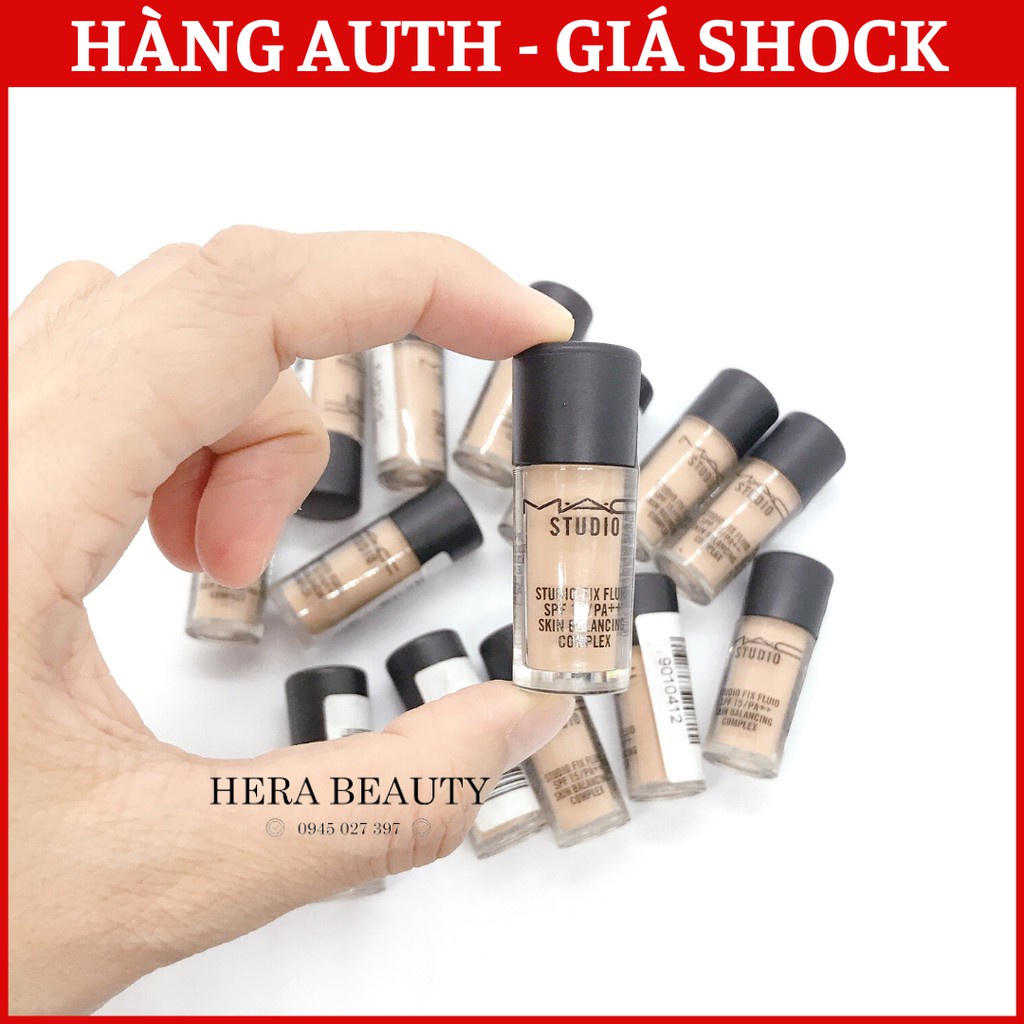Kem nền M.A.C Studio Fix Fluid SPF 15 PA+++ Skin Balancing Complex-4ml- Màu NC15 | BigBuy360 - bigbuy360.vn