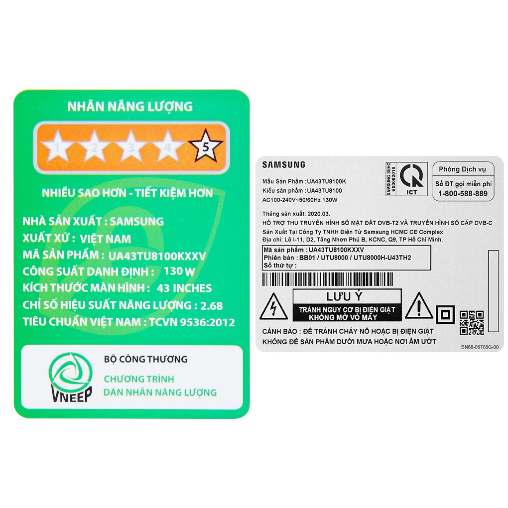 Smart Tivi Samsung 4K 43 inch UA43TU8100 Mới 2020 | BigBuy360 - bigbuy360.vn