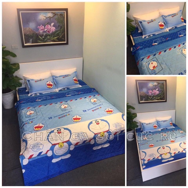 set ga gối cotton poly