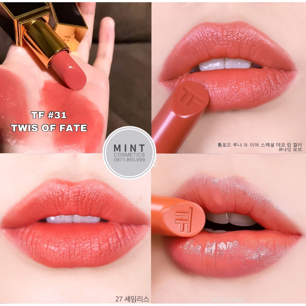 Son Tomford Lip Color Matte, Tomford Lipstick Ruby Rush 07 Vỏ Đen Hàng Chính Hãng Có Bill