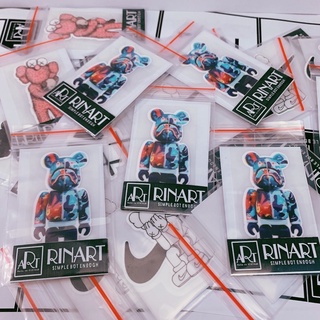 Decal ủi nhiệt bearbrick dễ thương | Logo Sticker Patch in áo ủi trực tiếp lên vải - Rinart.vn