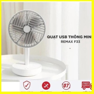 Quạt để bàn mini tích điện văn phòng remax f33, quạt để bàn tích điện mini, quạt để giường, pin 4000 mah, bảo hành 1 năm
