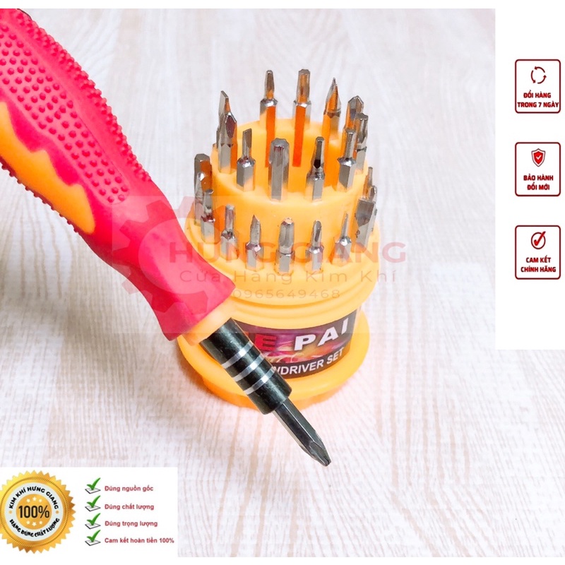 Bộ TÔ VÍT ĐA NĂNG 31 Chi Tiết - Tua Vít Chuyên Dùng Sửa Điện Thoại, Đồ Gia Dụng