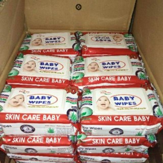 Sỉ 1 thùng khăn ướt baby wipes 80gr x 50 gói
