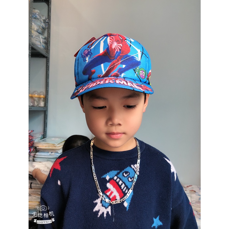 Mũ lưỡi trai hình siêu nhân chất đẹp cực đáng yêu cho bé 3 tuổi đến 13 tuổi