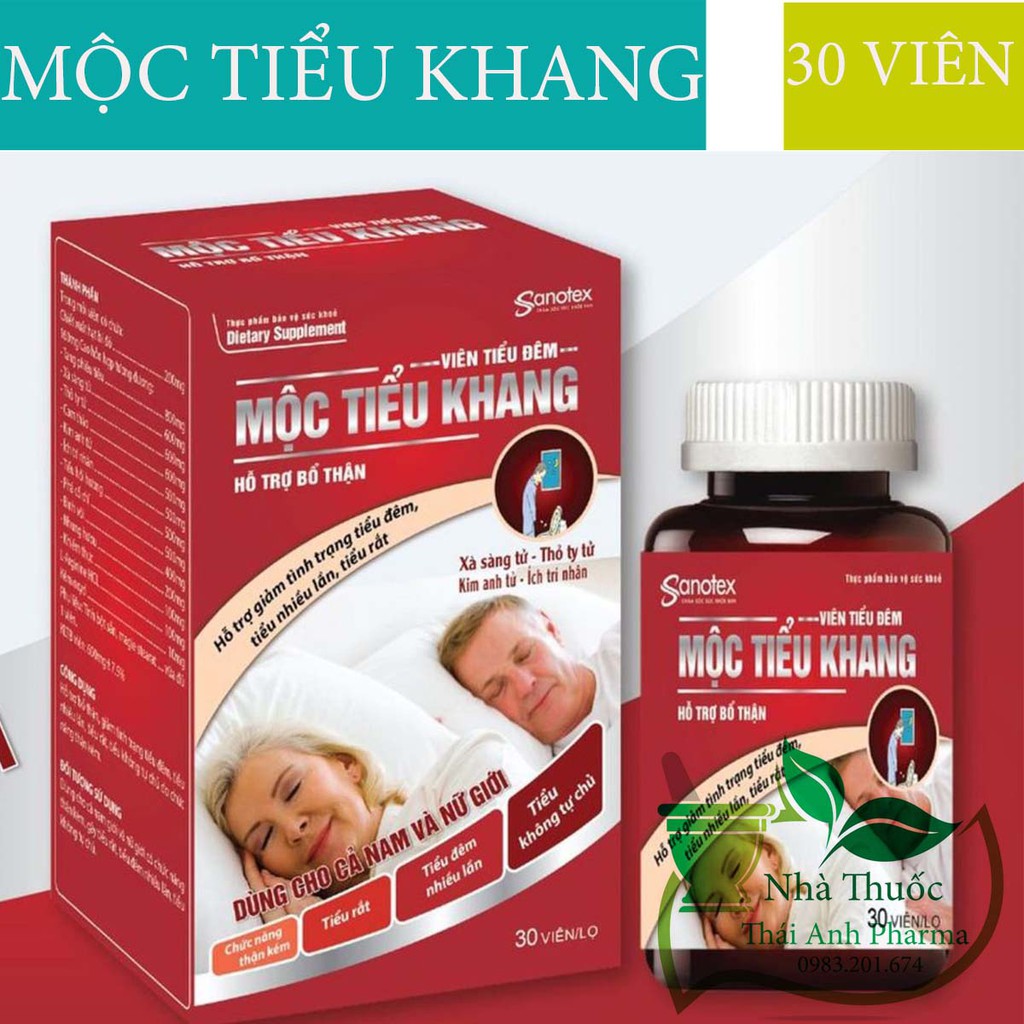 Viên Tiểu Đêm Mộc Tiểu Khang - Hỗ Trợ Bổ Thận , Giảm Tình Trạng Tiểu Đêm , Tiểu Nhiều Lần ,Tiểu Rắt, Tiểu Không Tự Chủ