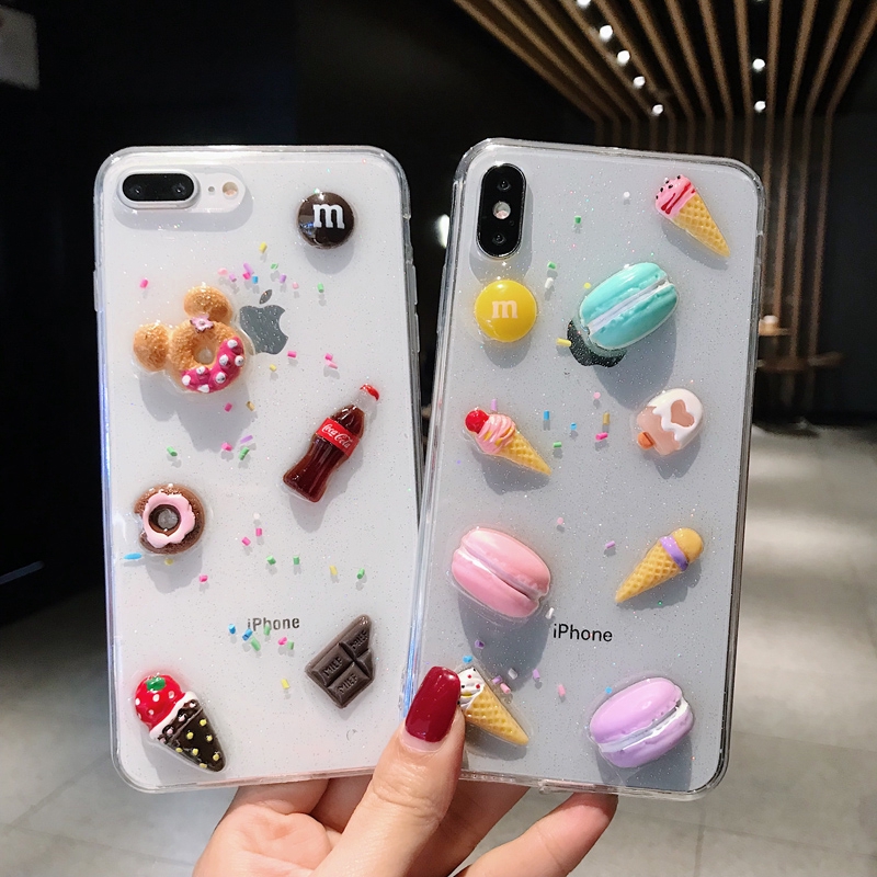 Ốp lưng iphone 3d Bánh kem và nước ngọt 6/6s/6plus/6splus/7/8/7plus/8plus/x/xs/xs max/11/11promax- Awifi Case D3-3 | BigBuy360 - bigbuy360.vn