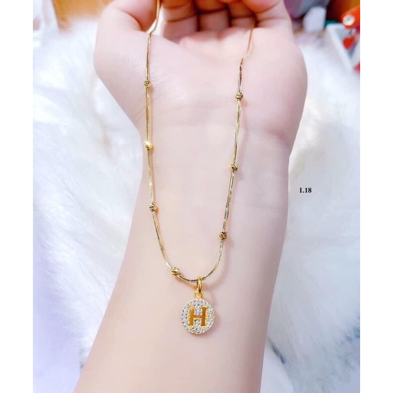 dây và mặt chữ cái 10kGold