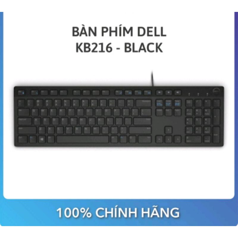 Bàn phím Dell KB216, Chuột Dell MS116, Phím không dây....