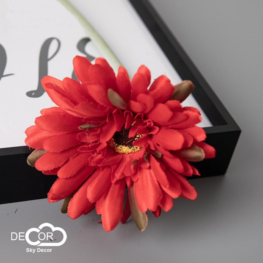Hoa đồng tiền Sky Decor - Hoa lụa loại to, trang trí nhà cửa, cắm hoa