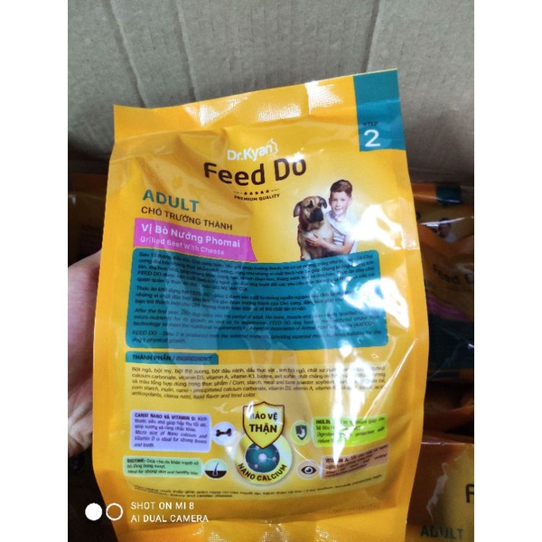 Thức ăn cho chó trưởng thành Feed Do 400g vị bò nướng phô mai!!!
