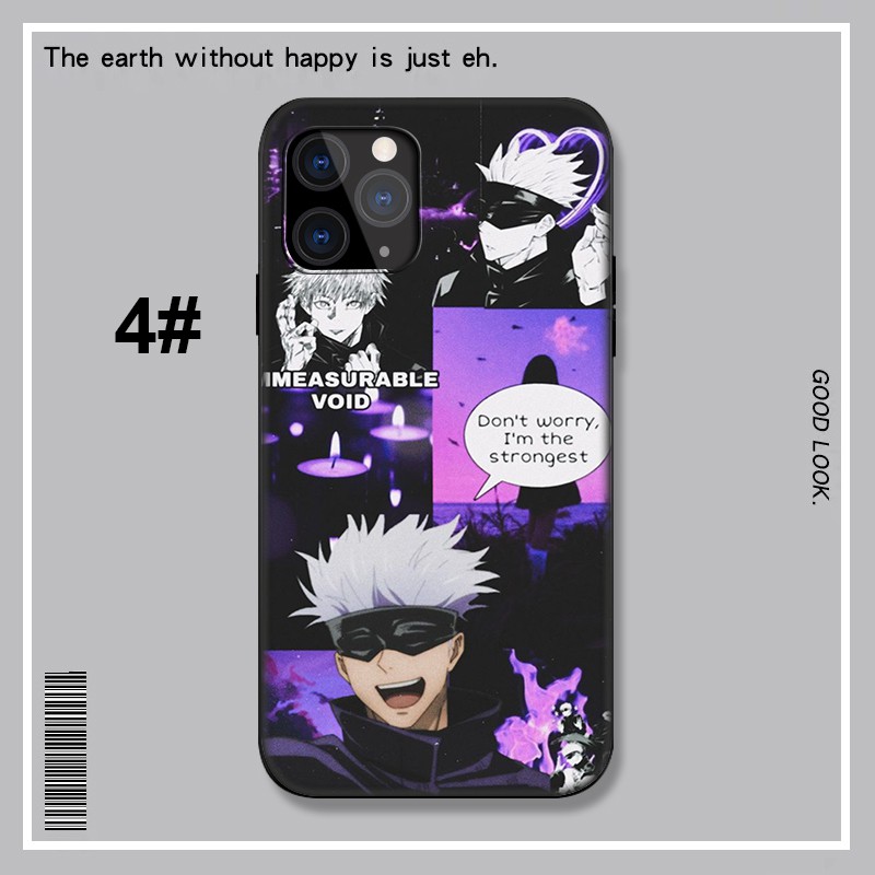 Ốp điện thoại họa tiết anime Jujutsu Kaisen Satoru Gojo cho iPhone X Xs Max XR 6 6s 7 8 Plus 5 5s SE 2020 6+ 6s+ 7+ 8+