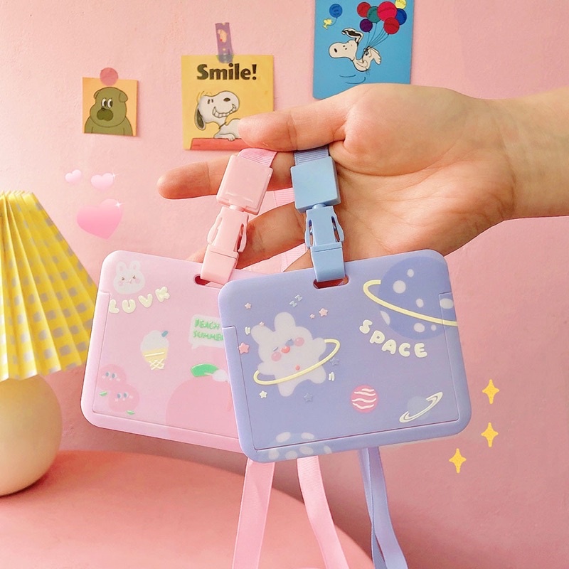 Card holder để thẻ học sinh, căn cước, ảnh mẫu ngang