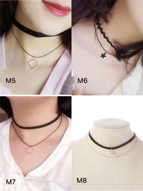 Vòng cổ Chocker nhiều mẫu