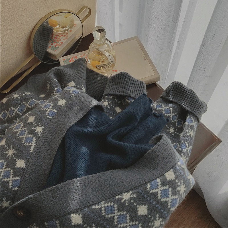 Áo khoác Cardigan nữ áo len dệt kim mới của Hàn Quốc cổ chữ V dài tay áo mùa xuân | BigBuy360 - bigbuy360.vn