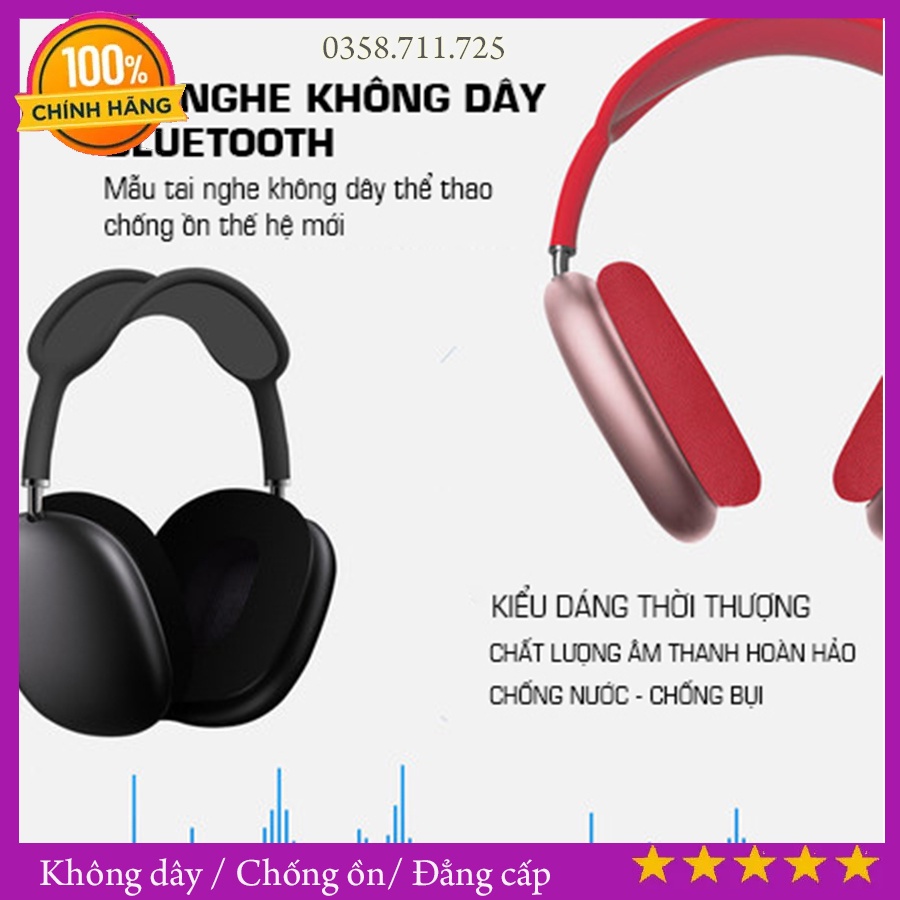Tai nghe không dây chống ồn Tai nghe chụp tai thời trang