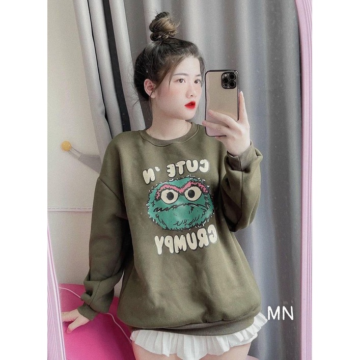 Áo Nỉ Sweater Nữ Form Rộng Vải Nỉ Bông Dày Dặn phong cách Ulzzang CAMASTORE SN04 | BigBuy360 - bigbuy360.vn