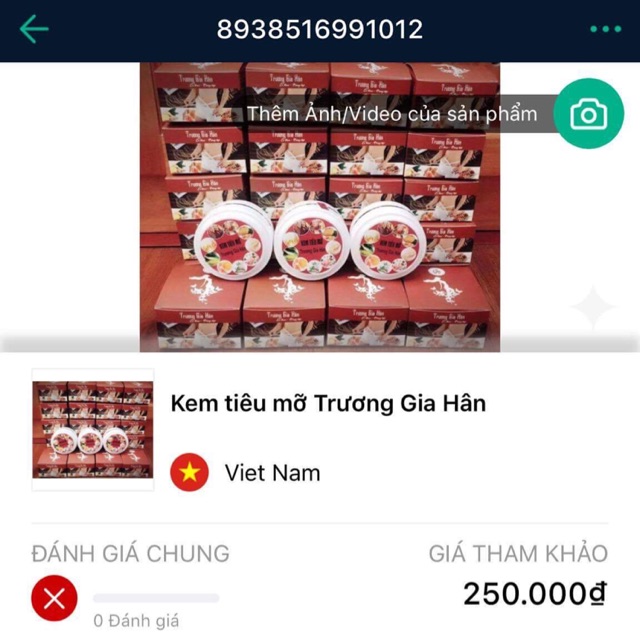 Kem ủ tiêu mỡ Trương Gia Hân + thước đo