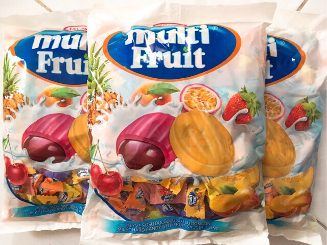 Bịch 1kg kẹo trái cây hỗn hợp Multi Fruit Tayas nhập khẩu