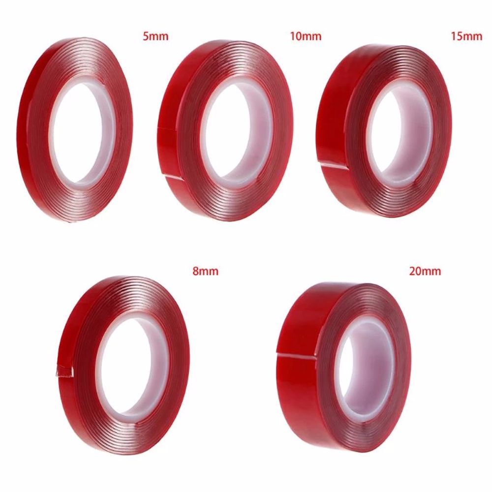 Băng keo hai mặt bằng acrylic trong suốt chống nước chịu nhiệt có thể tái sử dụng tiện lợi cho trang trí xe hơi