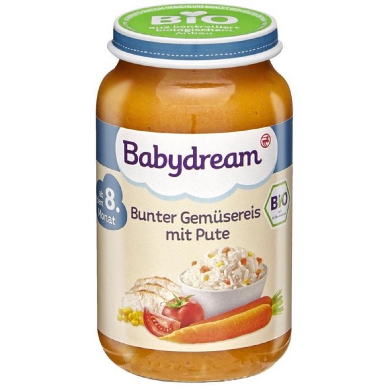 HỦ ĂN DẶM MẶN HỮU CƠ BABYDREAM CHO BÉ 8M