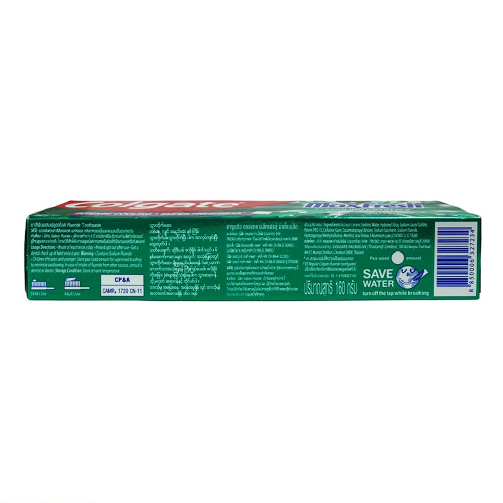 [Chính Hãng] Kem Đánh Răng Colgate Maxfresh Cooling Crystal Hương Bạc Hà Thái Lan 160g