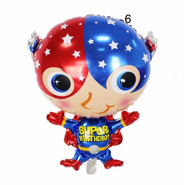 Bóng siêu nhân, anh hùng, người nhện trang trí sinh nhật cho bé trai