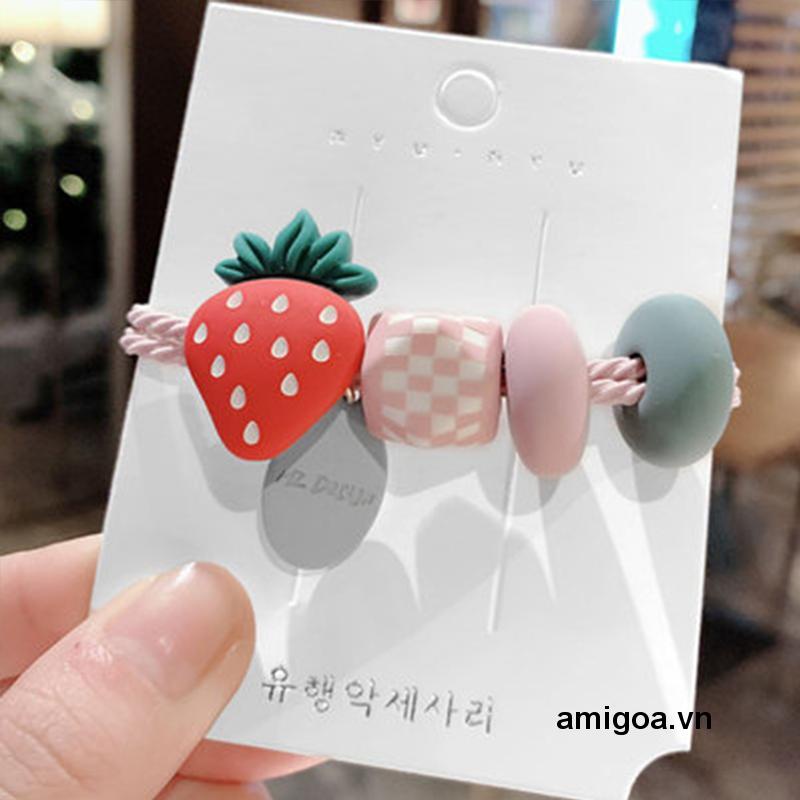 ✨✨Dây buộc tóc trang trí trái cây phong cách Hàn Quốc đáng yêu thời trang dành cho nữ