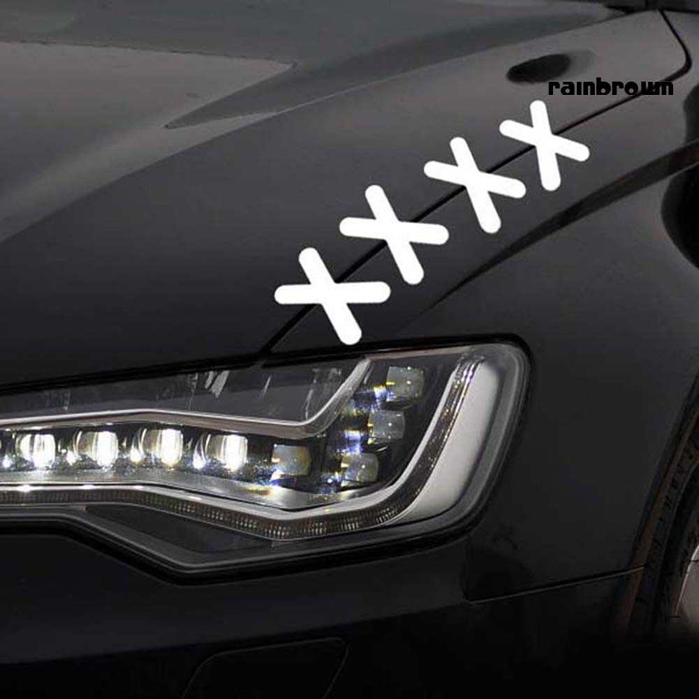 6 Giấy dán xe hơi hình chữ X vui nhộn