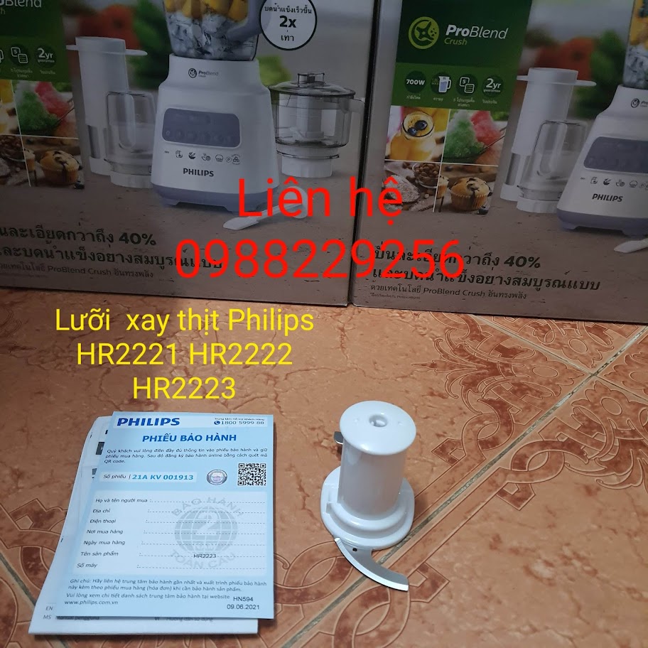 Bộ cối xay thịt chính hãng philips HR2221 HR2222 HR2223