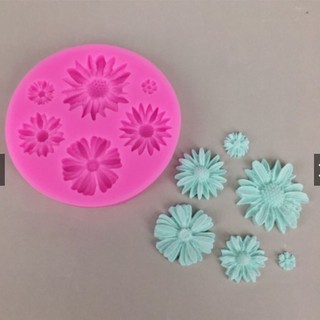 Khuôn Hoa Cúc Nhỏ 4D Silicon Chất Lượng Cao