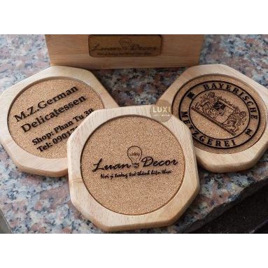 Miếng lót ly gỗ GIBA - 1 cái - Wooden Coasters | BigBuy360 - bigbuy360.vn