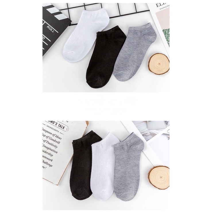 Tất trơn ngắn nam nữ LOẠI MỎNG thời trang hàn quốc đẹp giá rẻ cotton kháng khuẩn MRSOCKS VN028
