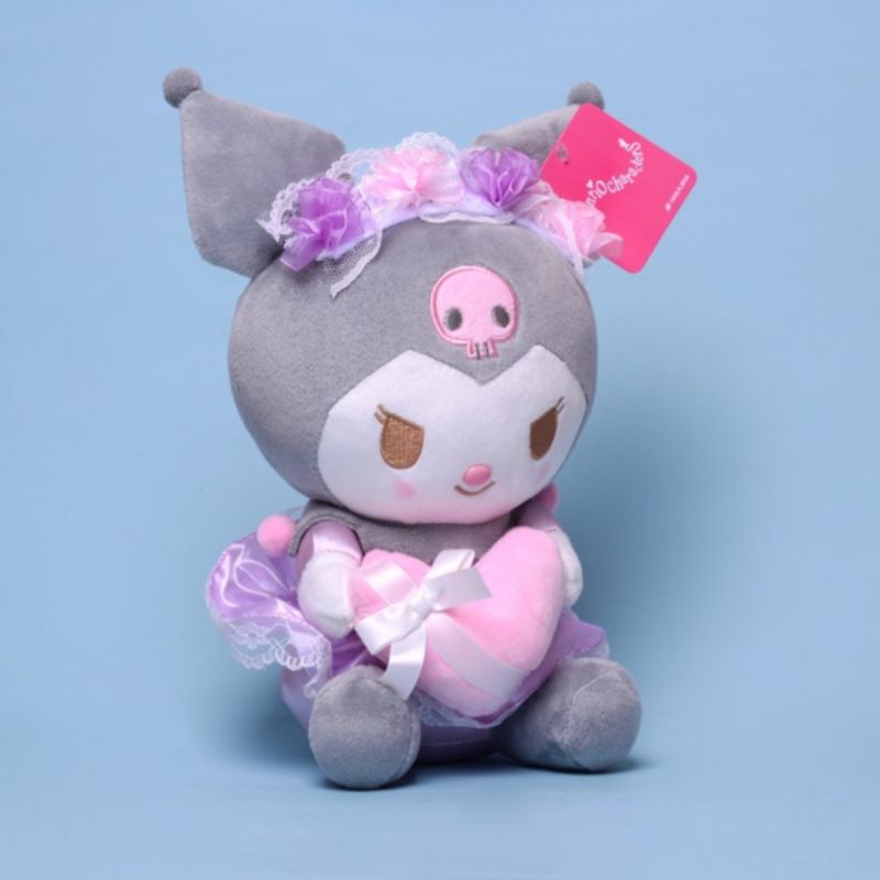 Gấu bông Kuromi Maid ôm trái tim đáng yêu 🧸