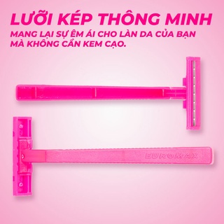 [Gói 6 cây] Dao cạo râu Euromax.