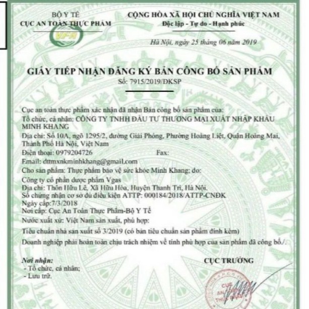 Cao ho minh khang CHÍNH HÃNG 100% +Qùa Tặng