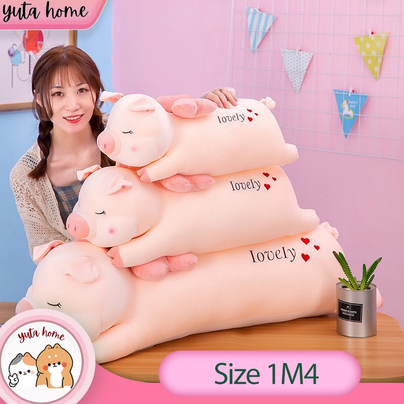 Gấu Bông Heo Thiên Thần - Lợn Hồng Có Cánh Gối Ôm Size Lớn - Vải Nhung Co Dãn 4 Chiều - Bông Gòn Cao Cấp - Yuta Home
