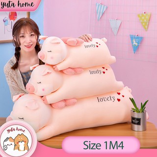 Gấu Bông Heo Thiên Thần -  Lợn Hồng Có Cánh Gối Ôm Size Lớn - Vải Nhung Co Dãn 4 Chiều - Bông Gòn Cao Cấp - Yuta Home