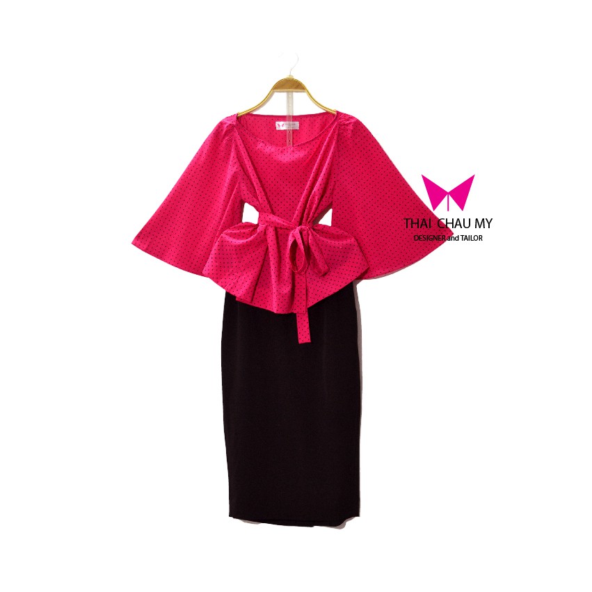 VÁY BÚT CHÌ ĐEN DÀI QUA GỐI váy áo công sở dạo phố đầm dự tiệc thời trang thiết kế Thái Châu Mỹ MYTH | BigBuy360 - bigbuy360.vn