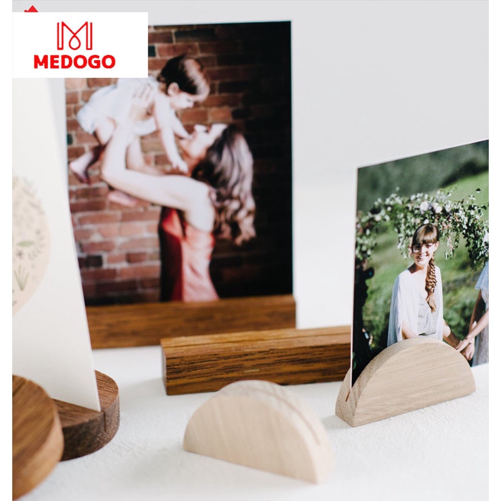 Kệ gỗ MEDOGO để tranh ảnh, trang sức phụ kiện, chân đế gỗ để ảnh lưu niệm