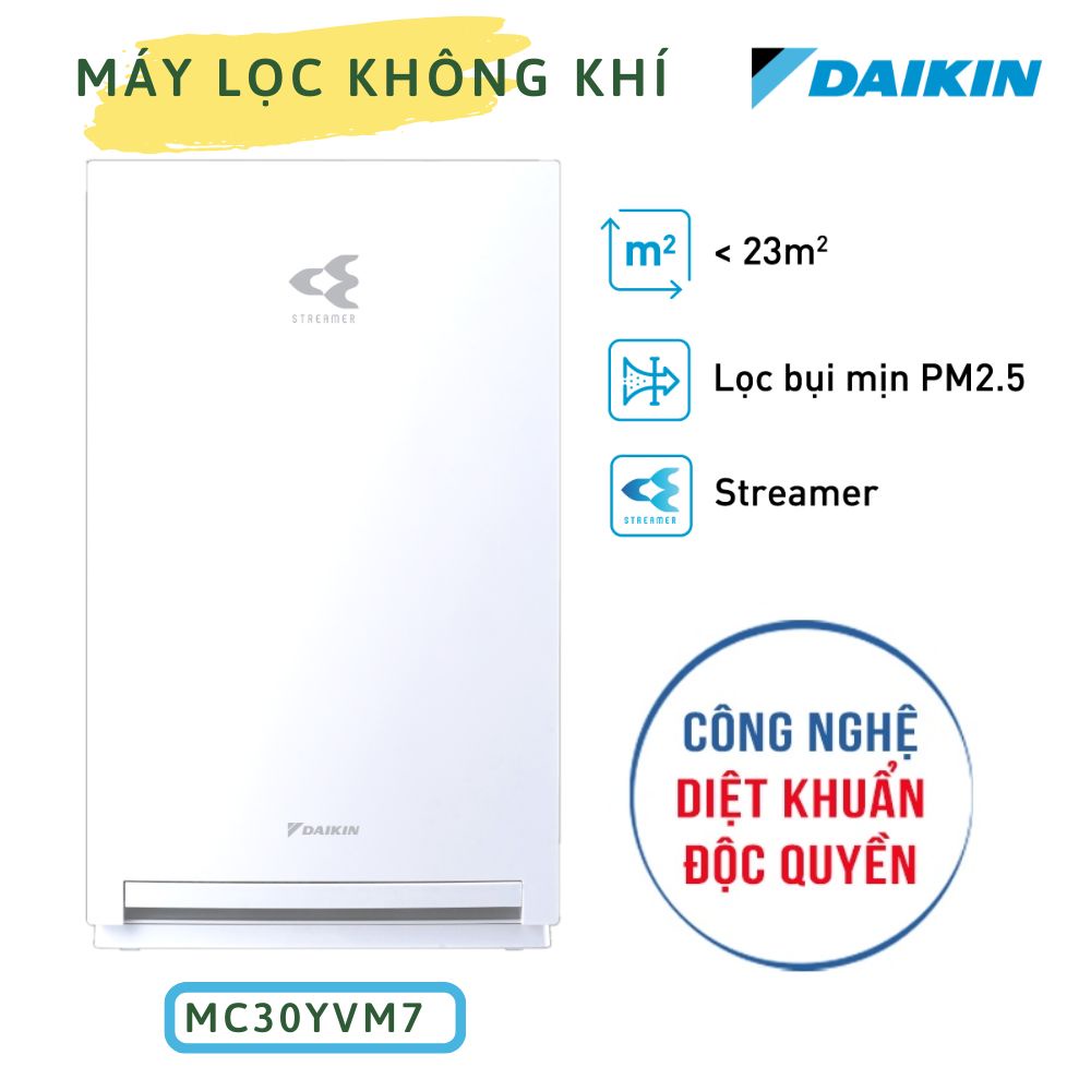 Máy lọc không khí Daikin MC30YVM7 cho phòng nhỏ hơn 23m2